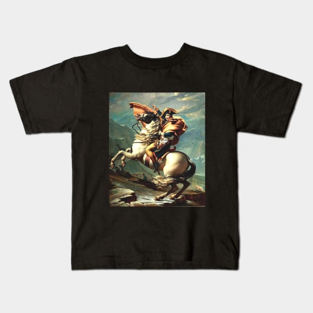 Napoleon Crossing The Alps Kids T-Shirt by Embrace Masculinity